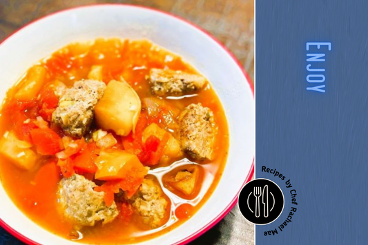 Greek Meatball and Potato Soup