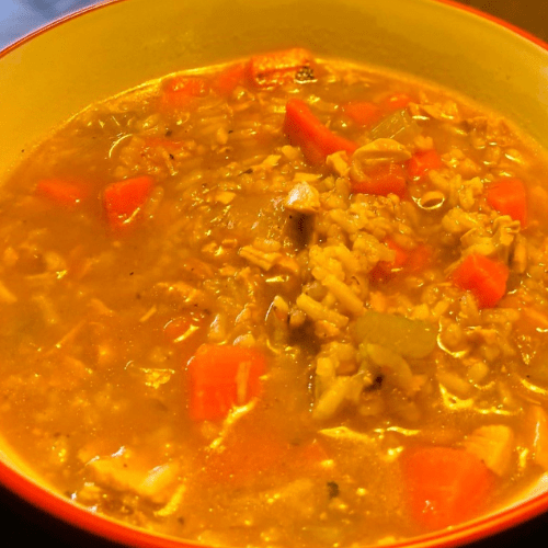 Lemon Garlic Chicken Soup